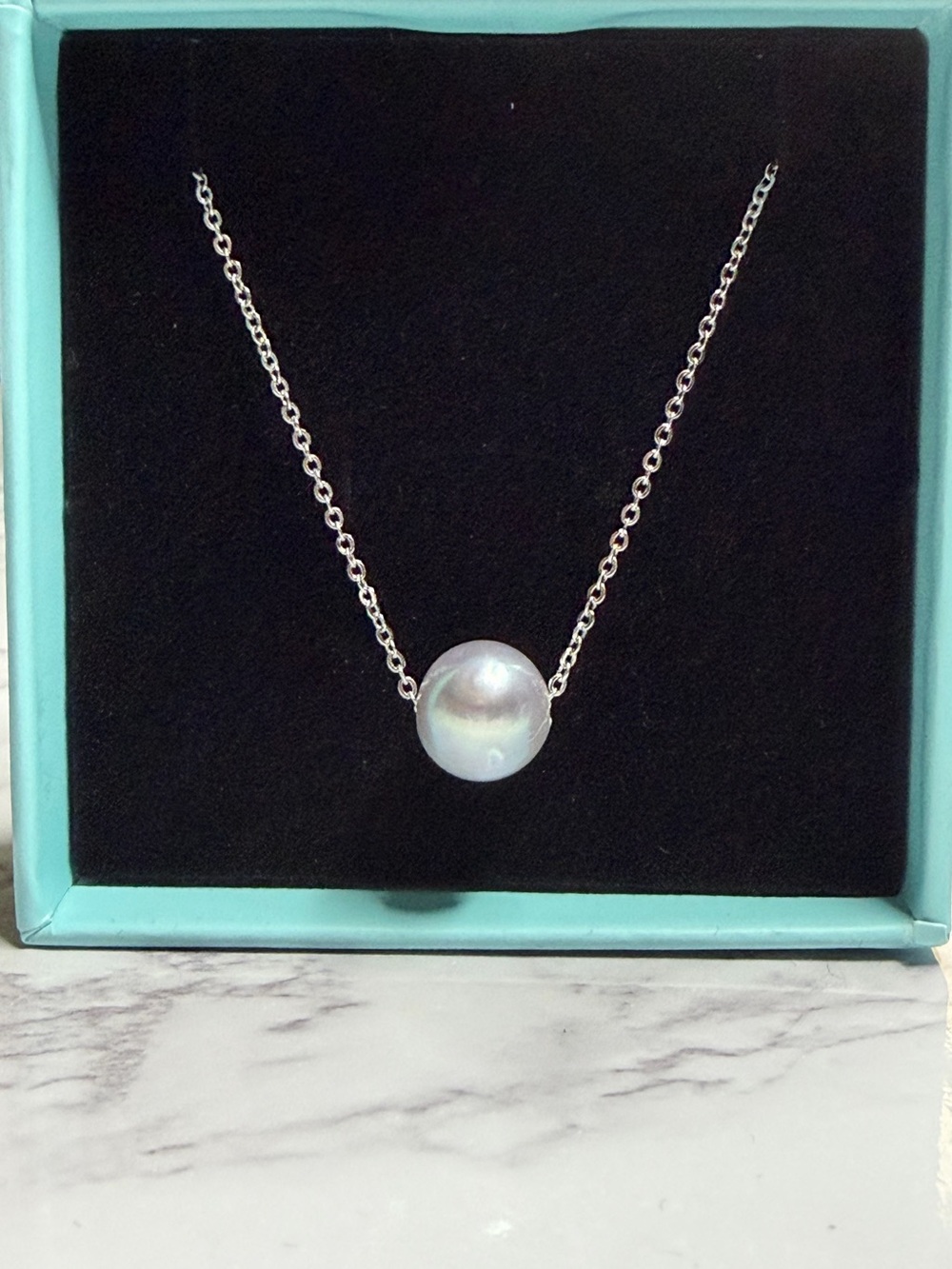 Sterling Silver Pearl Necklace